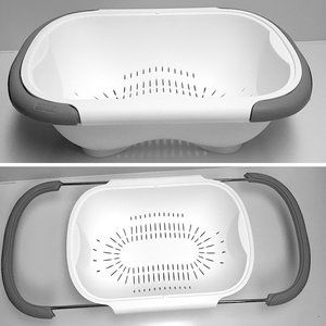 Dexas Contoured Strainer w/ Expandable Handles
